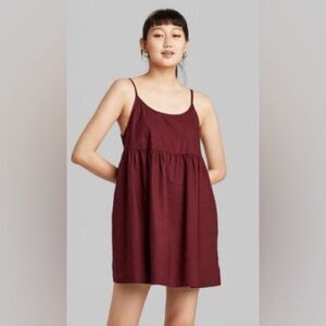 Wild Fable Burgundy Dress Size Small